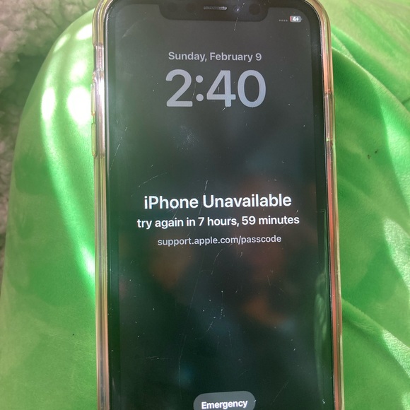 Apple iPhone with Black Display